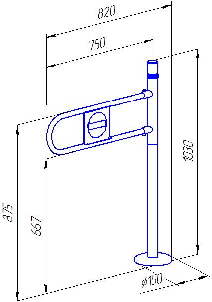 Ростов-Дон ОК61 ХРОМ (без дуги) Калитка