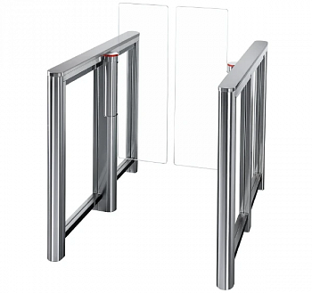 PERCo-ST-11 (STC-11S-NR) (ATG-425) Турникет распашной с крышкой из стали и резины со створками 425 м