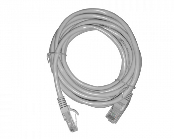 Netko Патч-корд UTP4 cat 5e, 3,0м, ВС, LSZH, серый, литой коннектор Optima
