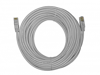 Netko Патч-корд UTP4 cat.5e, 15.0м, литой коннектор, серый, CKC