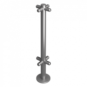 OXGARD под стекло Х-образная H=800 мм Стойка ограждения 