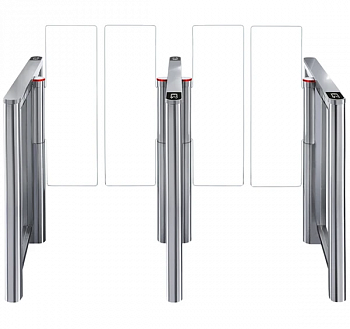 PERCo-STD-11 (SDС-11S) (ATG-300) Центральная секция с крышкой из стали и резины + створки 300 мм