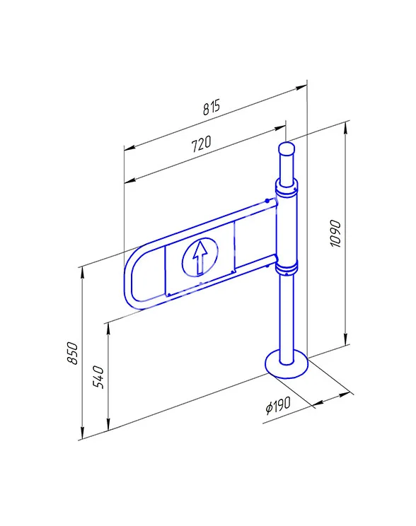 Ростов-Дон К21 лв ХРОМ Калитка (без дуги)