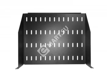 Netko Полка консольная 2U, глубина 370, без крепежа, черная