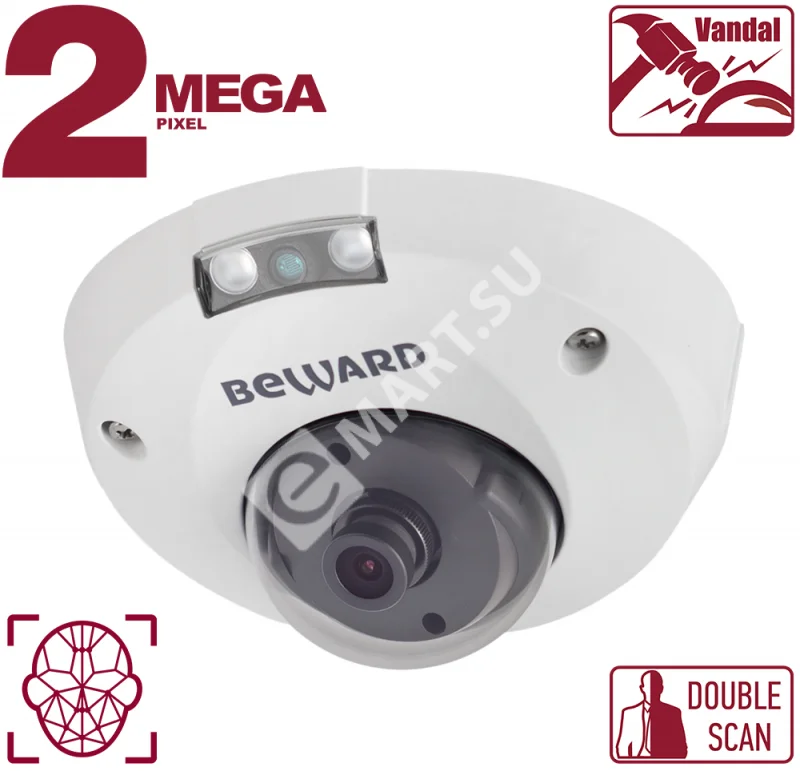 Beward B2530DMR (2.8/3.6/6/8/12/16 на выбор) Видеокамера IP