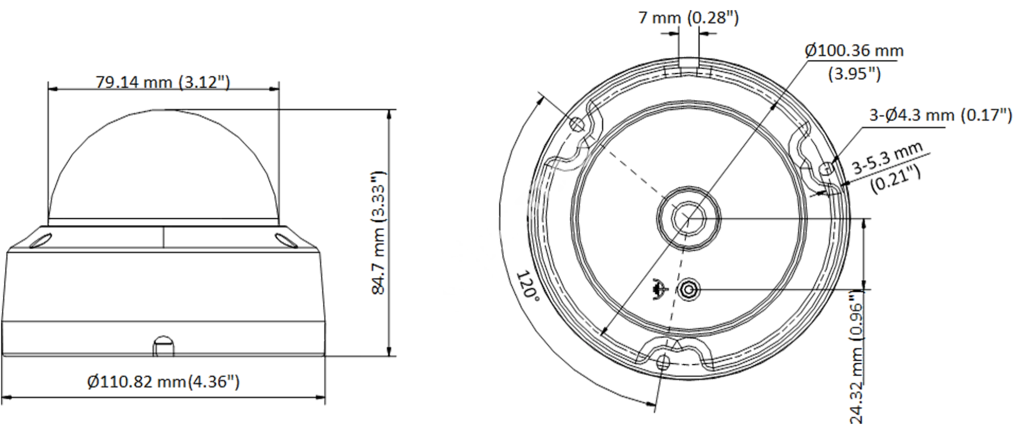 Hikvision DS-2CE57D3T-VPITF (3.6 мм) мультиформатная MHD видеокамера