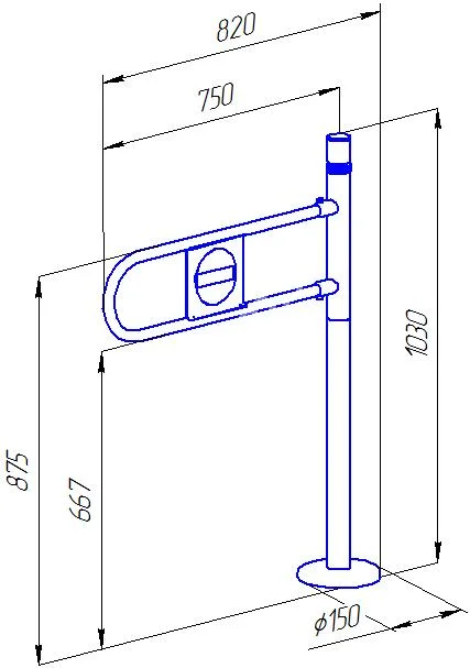 Ростов-Дон ОК61 ХРОМ (без дуги) Калитка